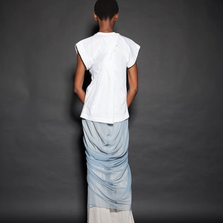 DV-047／“B A S I C S” 30/1 UV Protection Jersey Draped Top／2COLORS