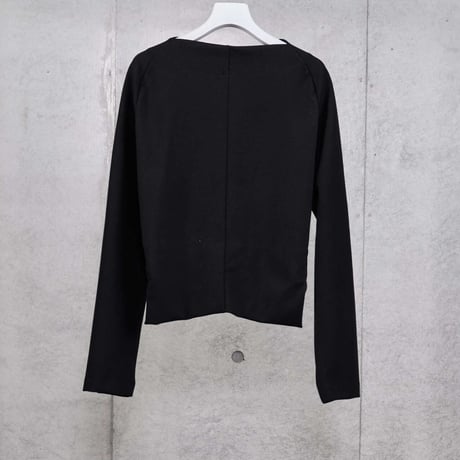 DK30-CS01-T02／MANTECO Recycled Cotton Milano Rib Round Silhouette Top／3COLORS