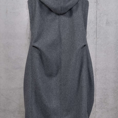 DK30-CS05-V02／FURPILE Double-Sided Boa Fleece Hooded Gilet／1COLOR
