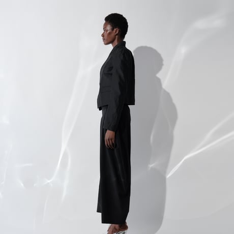 DV-069／“BASICS” Ultra Fine Summer Wool Tucked Drape Pants／1COLOR
