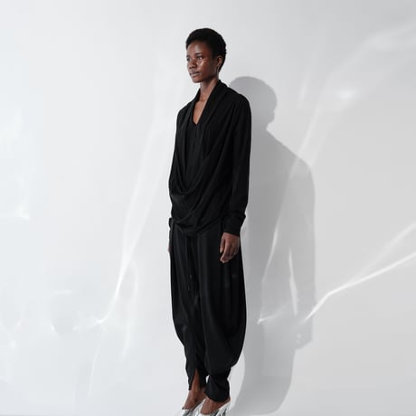 DV-070／“BASICS” 50/- ULTIMA Super Strong Twist Jersey Drape Long Sleeve Top／2COLORS