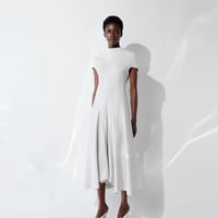 DK29-CS04-D04／Gentle Milano Rib Flare Dress／2COLORS