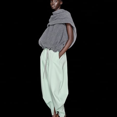DK30-CS03-P01／Technorama Double-Knit Curved Silhouette Pants／2COLORS