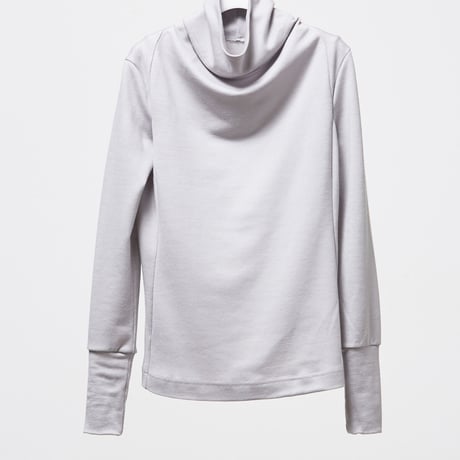 DV-029／“B A S I C S” 2/48 Wool Jersey Washable High Neck Top／2COLORS