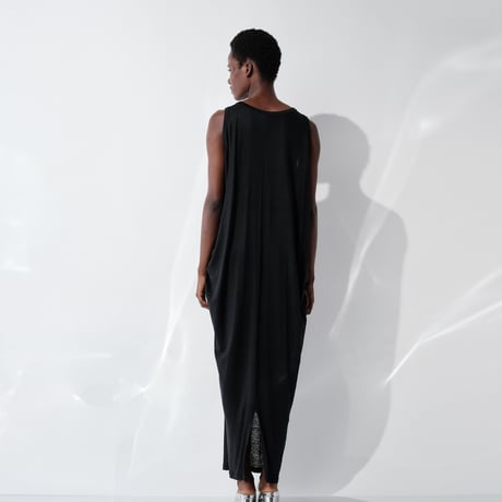 DV-060／“BASICS” 100% Linen Jersey Tank Long Dress／4COLORS