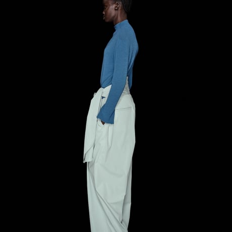 DK30-03-P04／80/2 GV Stretch Chambray Wide-leg Pants／2COLORS