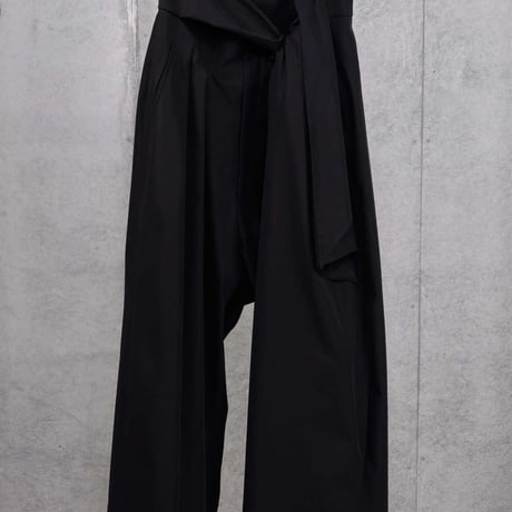 DK30-03-P04／80/2 GV Stretch Chambray Wide-leg Pants／2COLORS