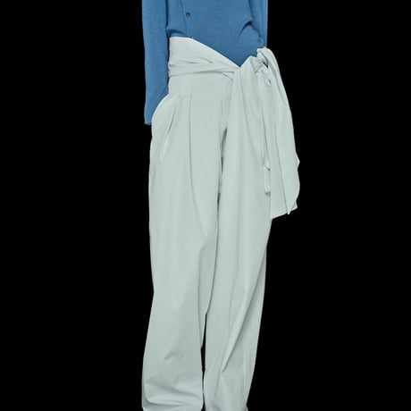 DK30-03-P04／80/2 GV Stretch Chambray Wide-leg Pants／2COLORS