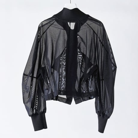 DK29-CS05-H01／Nylon Power Net Cardigan／2COLORS