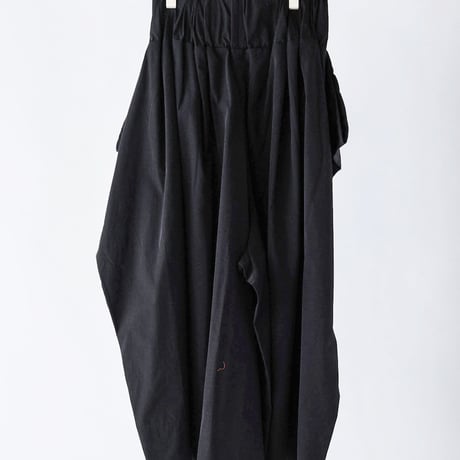 DK29-02-P02／Ny/C Luster Poplin Volume Gathered Pants／2COLORS