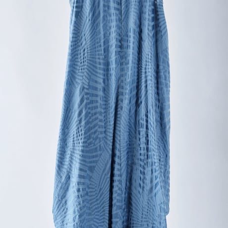 DK29-04-O10／Shadow Wave Jacquard Sleeveless Dress／2COLORS
