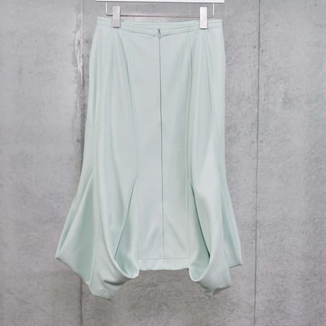 DK30-CS03-S07／Technorama Double-Knit Flared Curve Skirt／2COLORS