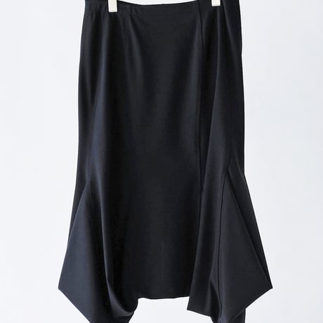 DK29-CS03-S06／40/1 Strong Twist SZ Soft Stretch Ponte Zip Skirt／2COLORS
