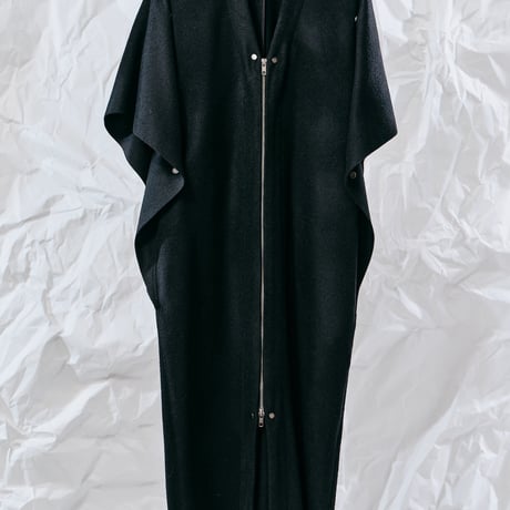 DV-056／“BASICS” 100% Wool Melton / Ang/W Short Beaver I-line Gilet／2COLORS
