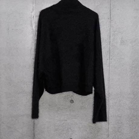 DK30-K01-T03／100% Cashmere Long-Hair Knit High-neck Top／2COLORS