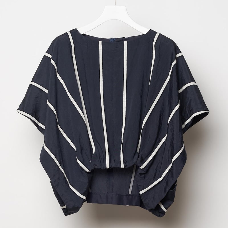 DK27-04-T02／Ry/Ny/C 3D Stripe Short Top／2COLORS