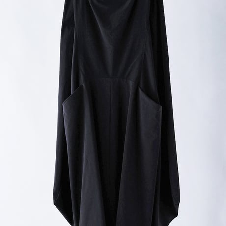 DK29-02-D05／Ny/C Luster Poplin Sleeveless Dress／2COLORS