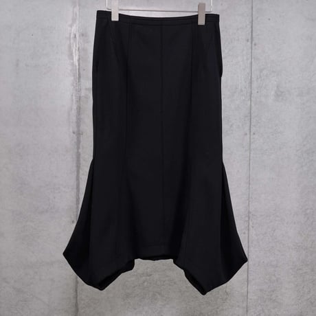 DK30-CS03-S07／Technorama Double-Knit Flared Curve Skirt／2COLORS