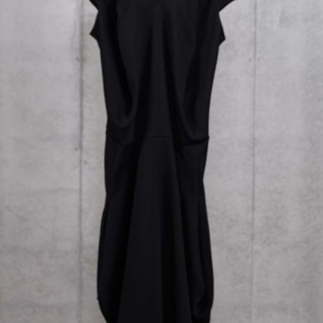DK30-CS03-D04／Technorama Double-Knit Contrast Flow Dress／2COLORS