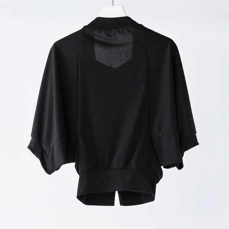 DK29-CS02-H02／Triacetate Cool Ponte Zip Bolero／2COLORS