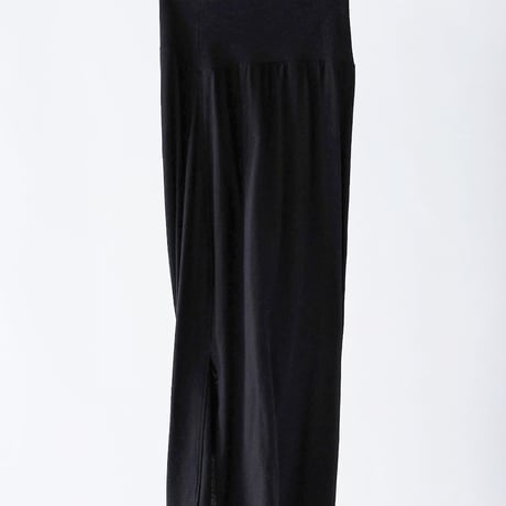 DV-065／“BASICS” 30/1 UV Mercerized Jersey Asymmetric Drape Skirt／2COLORS
