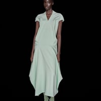 DK30-CS03-D04／Technorama Double-Knit Contrast Flow Dress／2COLORS
