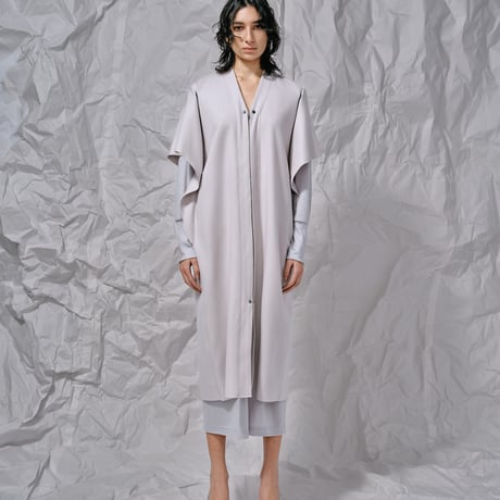 DV-056／“BASICS” 100% Wool Melton / Ang/W Short Beaver I-line Gilet／2COLORS