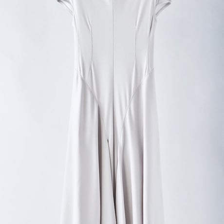 DK29-CS04-D04／Gentle Milano Rib Flare Dress／2COLORS