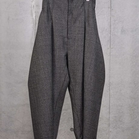 LE-P05／Limited Edition Dormeuil British Wool Tweed Cropped Form Pants／2COLORS