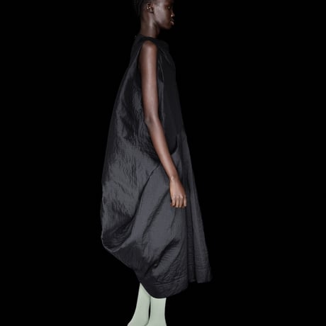 DK30-09-D07／Memory Border Matelassé Sleeveless Dress／1COLOR