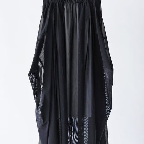 DK29-CS05-S07／Nylon Power Net Long Skirt／2COLORS