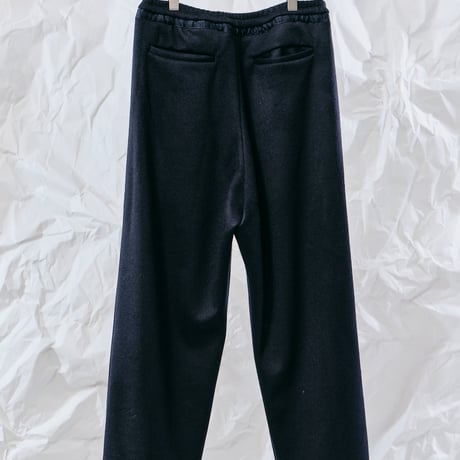 DK28-CS03-P05／Double-Faced Shaggy Wool Tucked Pants／2COLORS