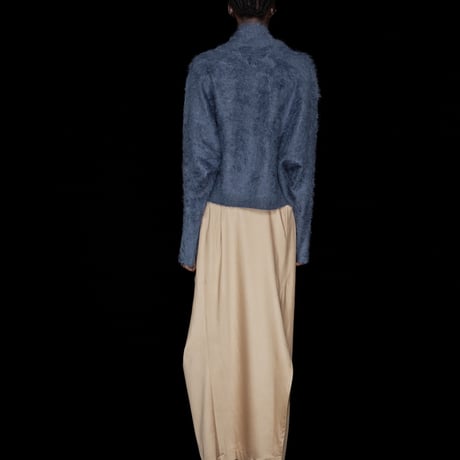 DK30-K01-T03／100% Cashmere Long-Hair Knit High-neck Top／2COLORS