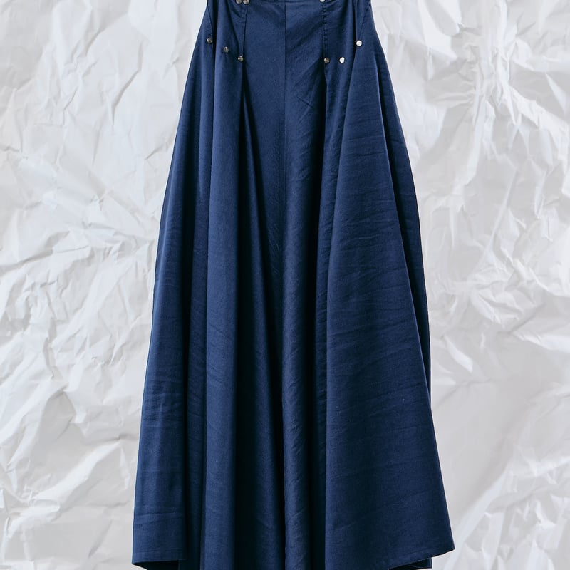 DK28-04-S05／Gradient Jacquard High-Waisted Skir