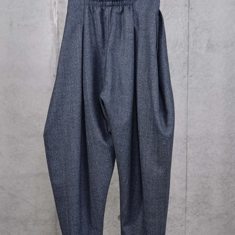 LE-P05／Limited Edition Dormeuil British Wool Tweed Cropped Form Pants／2COLORS