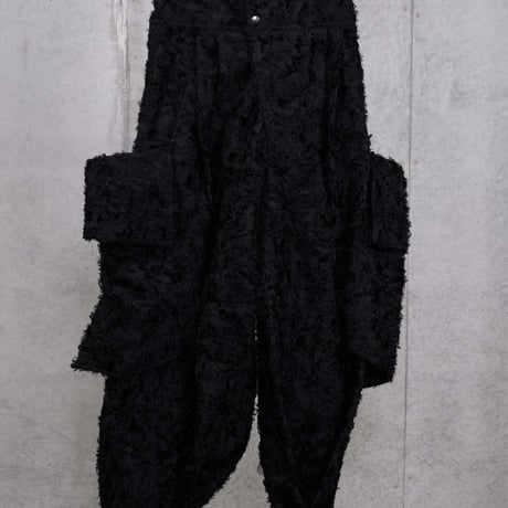 DK30-SP02-P02／Ry/Ny/C Cut Jacquard Multi-pocket Cargo Pants／2COLORS