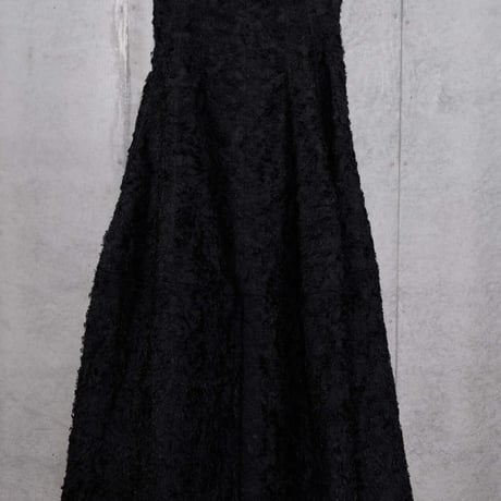 DK30-SP02-S05／Ry/Ny/C Cut Jacquard High-waisted Long Skirt／2COLORS
