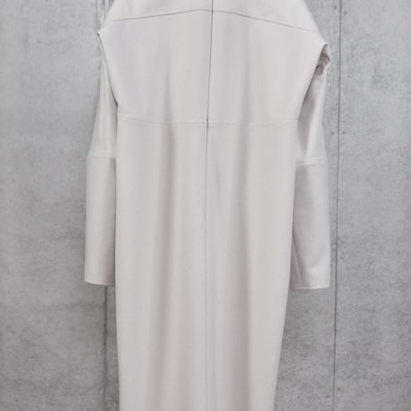 LE-O02／Limited Edition Super 120’s Wool Melton Minimal Line Dress／2COLORS
