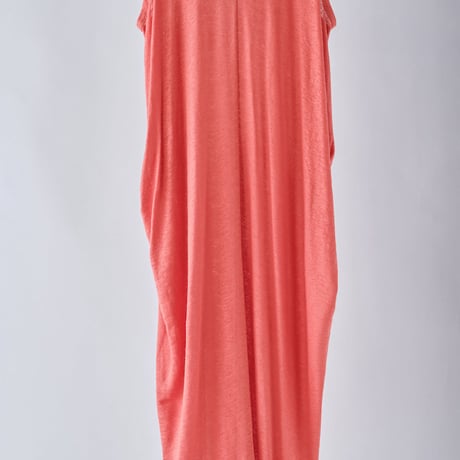 DV-060／“BASICS” 100% Linen Jersey Tank Long Dress／4COLORS