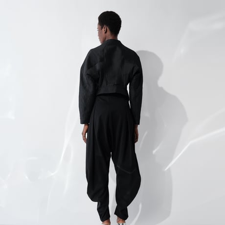 DK29-CS04-P01／Gentle Milano Rib Curved Silhouette Pants／2COLORS