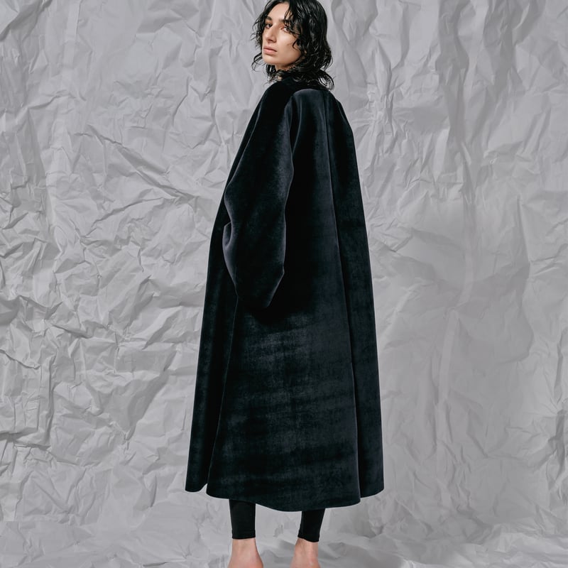 (与田様、専用)キャピタル　ボーンジャケット　ベロア DK28-CS04-C05／Velour Bonding Collarless Flared