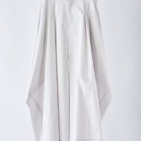 DK29-08-P05／Whisper Flow Cut Jacquard Volume Pants／2COLORS