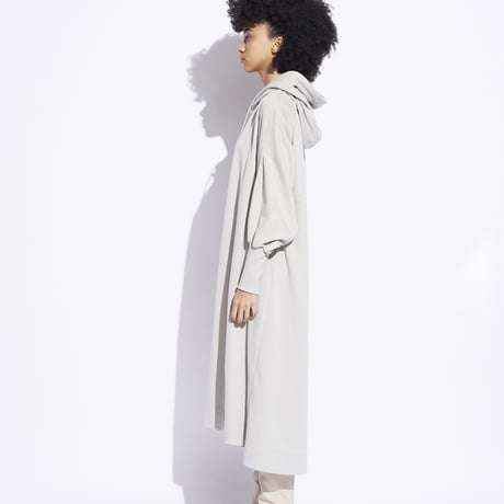 DV-038／“B A S I C S” 40/20 Cotton Fleece Hooded Dress／2COLORS