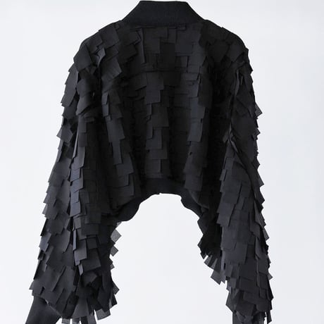 DK29-SP01-J01／Fragment Veil Cloth Bomber Jacket／1COLOR