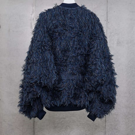 DK30-SP01-J02／Multicolor Cut Jacquard Bomber Jacket／1COLOR