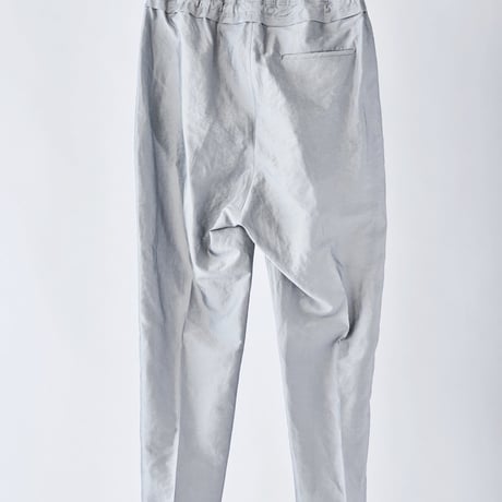 DK29-06-P04／Linen Nylon Rigid Cloth Drawstring Pants／2COLORS