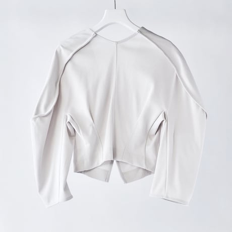 DK29-CS04-J02／Gentle Milano Rib Short Jacket／2COLORS