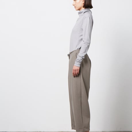 DV-029／“B A S I C S” 2/48 Wool Jersey Washable High Neck Top／2COLORS