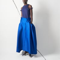 LE-S06／LIMITED EDITION／Silk Wool Twill Long Skirt／2COLORS