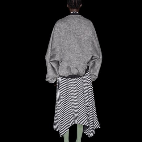 DK30-07-J02／Grain Bright Jacquard Bomber Jacket／2COLORS